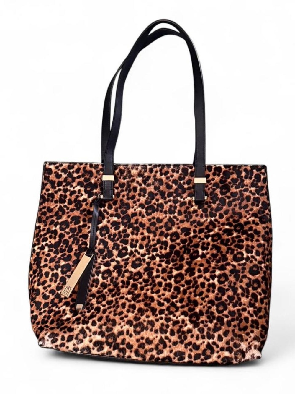 Antonio Melani Horsehair/Leather tote in Leopard Print